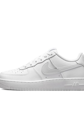 Nike Air Force 1 空军一号 GS/白色/浅蓝灰 CT3839-106湖北48仓
