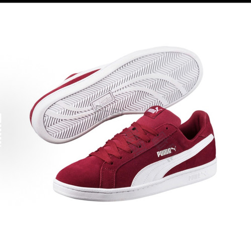 puma彪马男女同款板鞋复古休闲鞋藏红色底帮防滑361730-18乔治