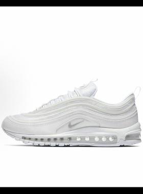 Nike Air Max 97纯白子弹气垫复古低帮休闲跑步鞋921826-101 丁浩