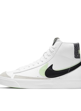 Nike Blazer 板鞋 白色/黑色/绿色 DD1847-100湖北48仓小色差