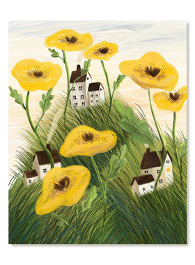 【特惠捡漏】插画师Laivi Poder复刻艺术版画治愈系花卉装饰画芯