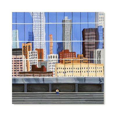 【特惠捡漏】插画师Seula Yi复刻艺术版画治愈系城市街景装饰画芯