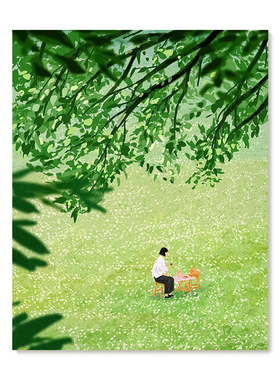 【特惠捡漏】插画师Subin复刻艺术版画清新韩系治愈风景装饰画芯