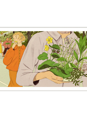 【特惠捡漏】插画师Karlotta Freier漫画 复刻艺术版画装饰画芯