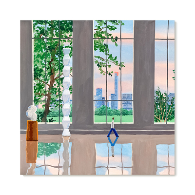 【特惠捡漏】插画师Seula Yi复刻艺术版画韩式治愈系风景装饰画芯