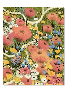 【特惠捡漏】插画师Laivi Poder复刻艺术版画治愈系花卉装饰画芯