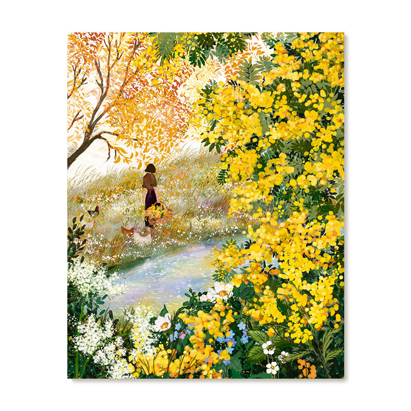 【特惠捡漏】插画师Laivi Poder复刻艺术版画治愈系田园装饰画芯