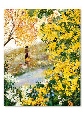 【特惠捡漏】插画师Laivi Poder复刻艺术版画治愈系田园装饰画芯