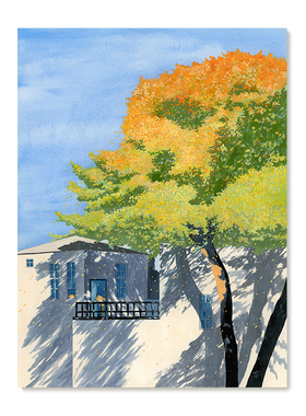 【捡漏合集】插画师Park Hye复刻艺术版画清新治愈系风景装饰画芯