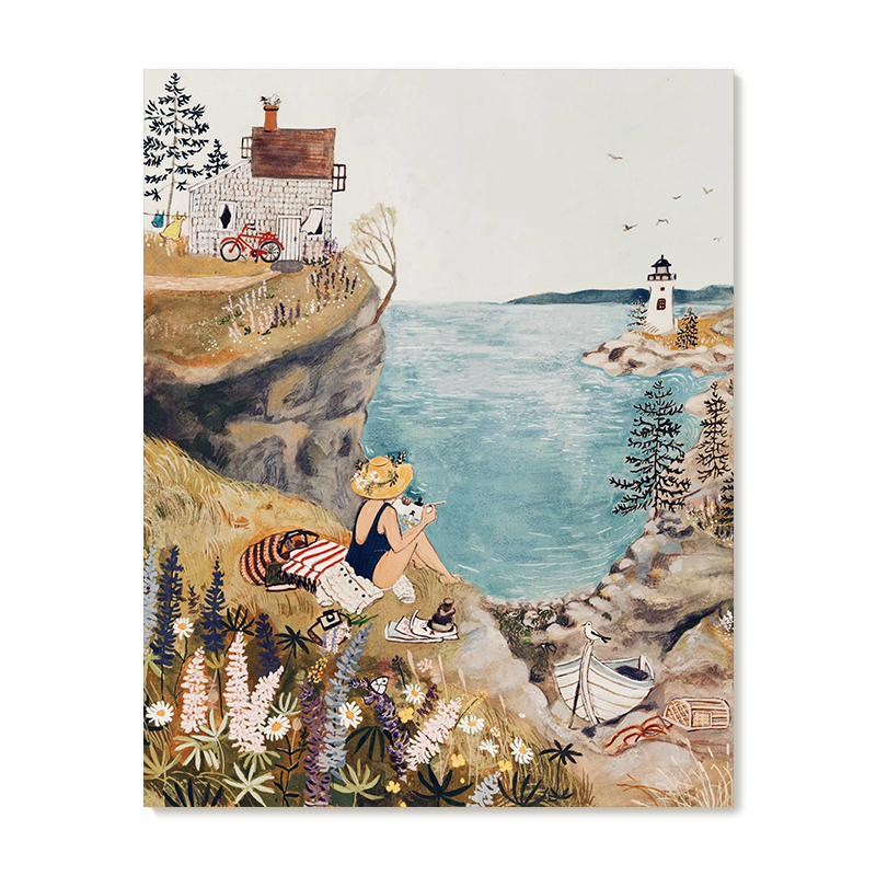 【特惠捡漏】插画师Lore Pemberton复刻艺术版画治愈复古装饰画芯