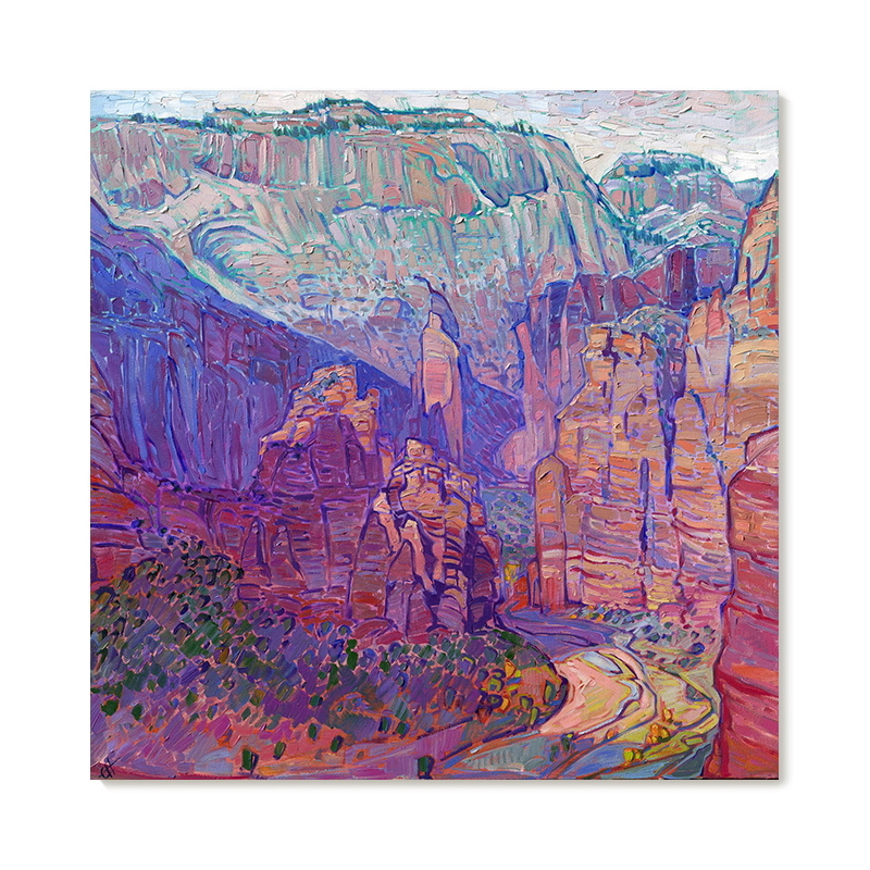 【特惠捡漏】Erin Hanson油画家复刻艺术版画印象派风景装饰画芯