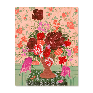 【特惠捡漏】Yukiko Noritake插画复刻艺术版画法式花卉装饰画芯