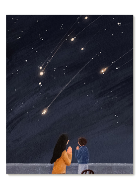 【特惠捡漏】插画师Subin复刻艺术版画清新韩系治愈风景装饰画芯