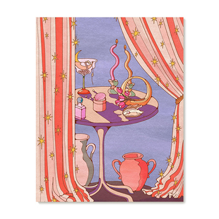 【特惠捡漏】Asami Watanabe多巴胺复刻艺术插画复古抽象装饰画芯