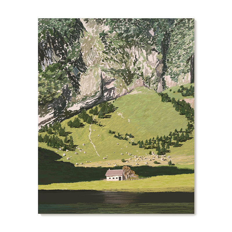 【特惠捡漏】画家Viwenny复刻艺术版画高级感治愈系风景装饰画芯