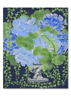 【特惠捡漏】插画师Yukiko Noritake花卉复刻艺术版画装饰画芯