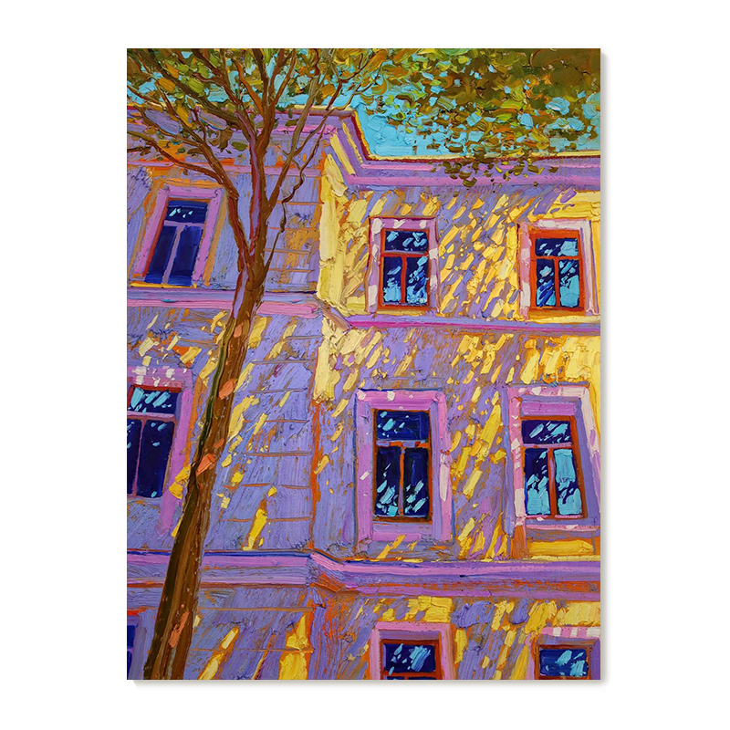 【特惠捡漏】Sergiu Ciochina复刻艺术插画法式建筑风景装饰画芯