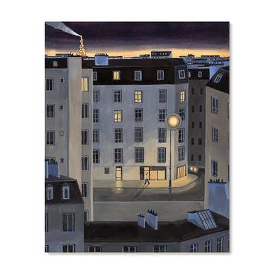 【特惠捡漏】插画师Seula Yi复刻艺术版画治愈系城市夜景装饰画芯