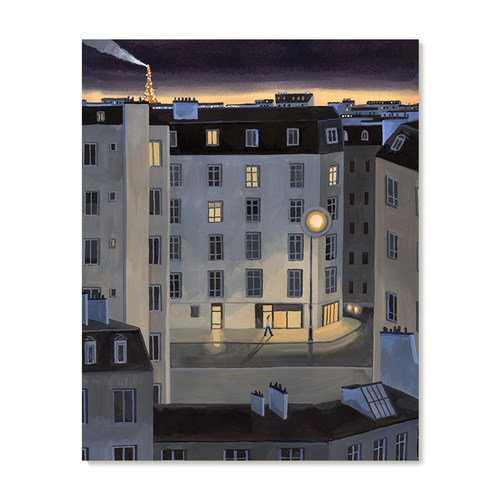 【特惠捡漏】插画师Seula Yi复刻艺术版画治愈系城市夜景装饰画芯