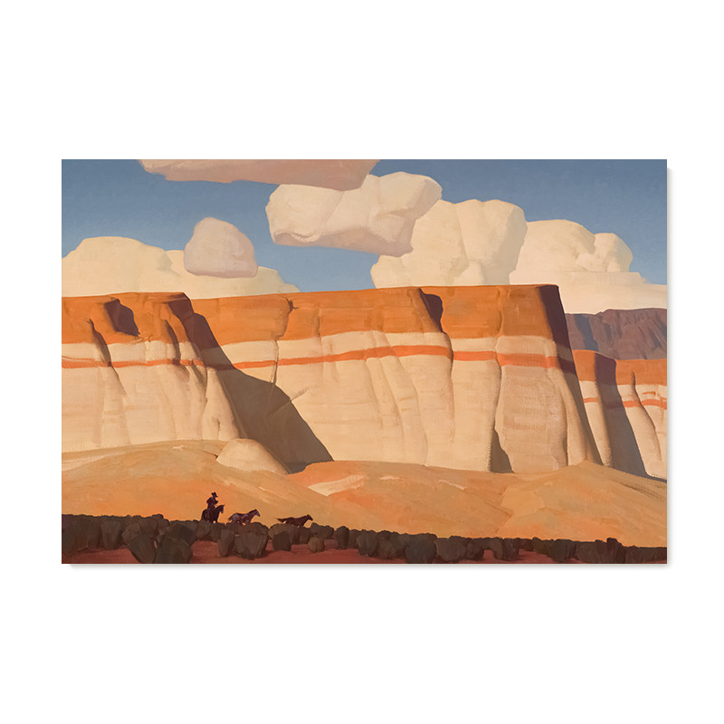 【特惠捡漏】Brett Allen Johnson复刻艺术画背靠山风景装饰画芯