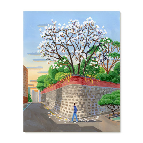 【特惠捡漏】插画师Seula Yi复刻艺术版画治愈系城市风景装饰画芯