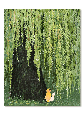 【特惠捡漏】插画师Subin复刻艺术版画治愈系绿色儿童房装饰画芯