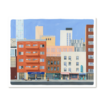 【特惠捡漏】插画师Seula Yi复刻艺术版画治愈系城市风景装饰画芯