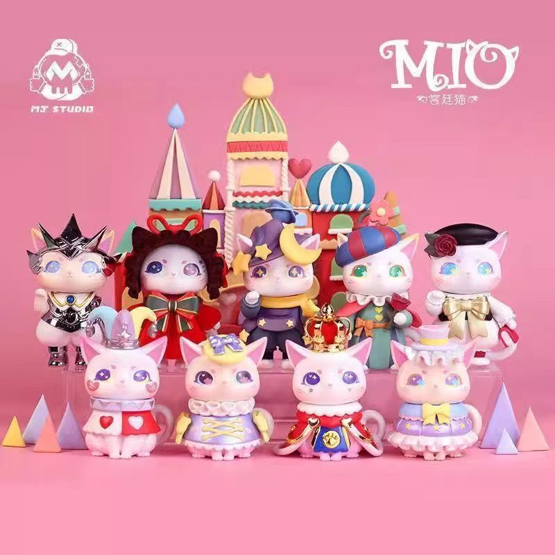 正版MIO宫廷猫系列盲盒古风猫咪潮流网红手办可爱公仔生日礼物