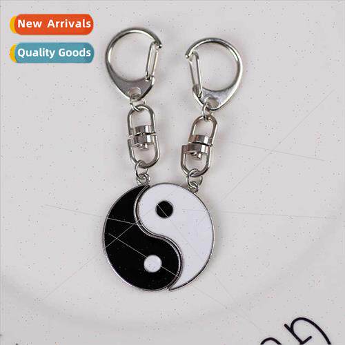 Ins female new hundred alloy oil drop round Taiji gossip spl