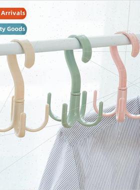Creative rotary hooks four claws multifunctional closet bag