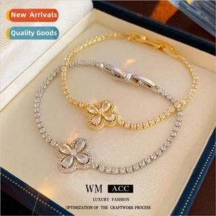 flower bracelets snap hundred jew bracelet zirconia