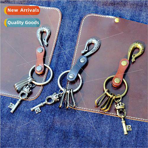 Personalized nd metal retro key chain tide men personalized