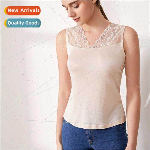 lk kn camisole undershirt T-shirt female mulberry silk V-nec