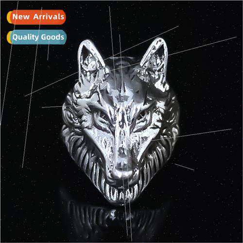 New  Hundred Wolf King Ring Alloy HJewelry Vintage Rings
