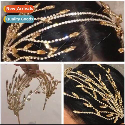 Xianmei handmade diamond hair band headdress new bride cryst