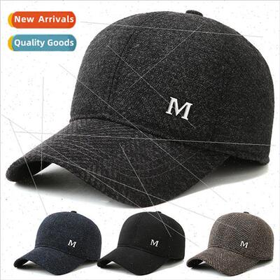 Winter baseball cap middle-aged elderly hat men M label cott