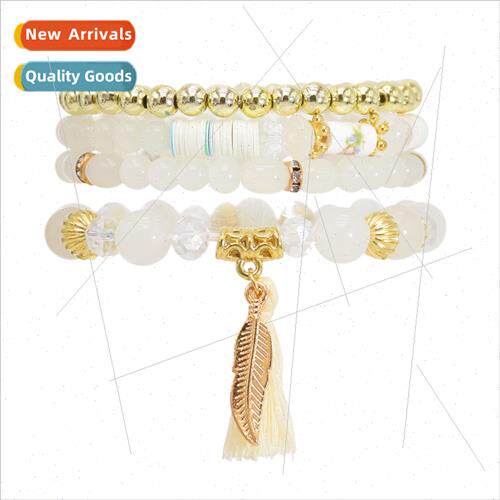 New bohemian string set vintage multi-layer colorful beaded