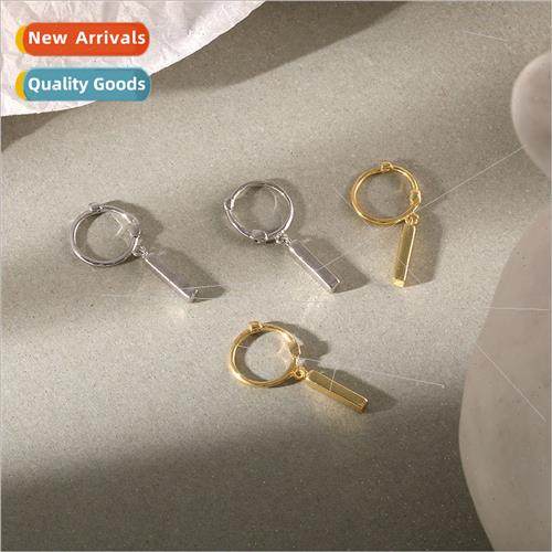 Earrings pendant 925 silver female ins new cold wind retro f