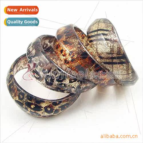 Europe ethnic irregular shape leopard bracelet bracelet acry