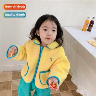 Korean childrens clothing fall and winter new girls thickene