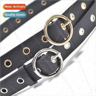 Popular Hundred Round Fashion Imation Belt Buckle Leat Women