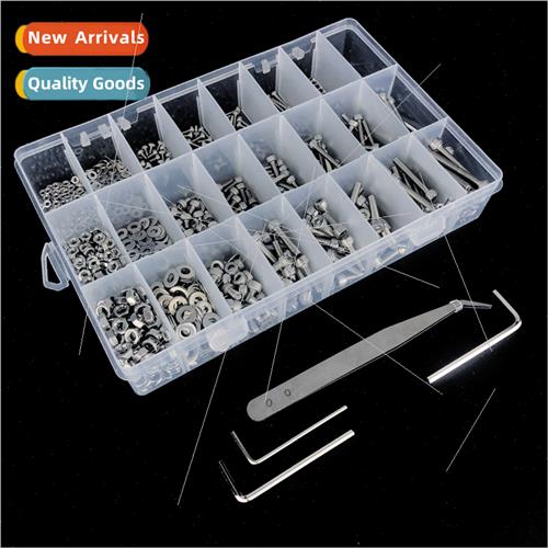 1080pcs M2 M3 M4 Stainless Steel 304 Hexagonal Cup Head Scre