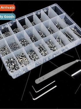 1080pcs M2 M3 M4 Stainless Steel 304 Hexagonal Cup Head Scre