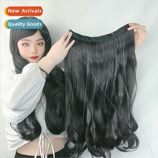 Europe wigs 适用women one piece long curly hair wig piece hi