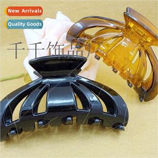 Glossy Black Large Clip Hair Accessory Hair Clip Odd Hand Cl