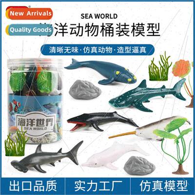Mini solid dolphin whale shark hammerhead shark humpback wha