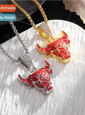hiphop bull head pendant Hip Hop basketball fan team pendant