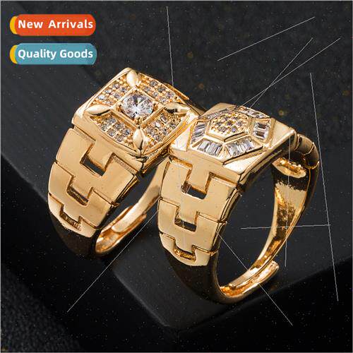 Europe fashion trend copper gold-plated zirconia micro-set r