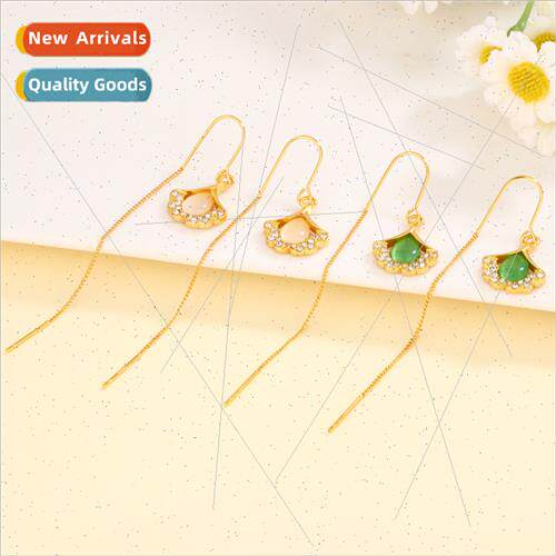 long tassel three lives have apricot ear wire female cat eye