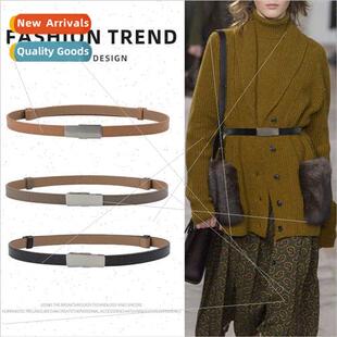 new fashion versatile leather women belts waist corset thin